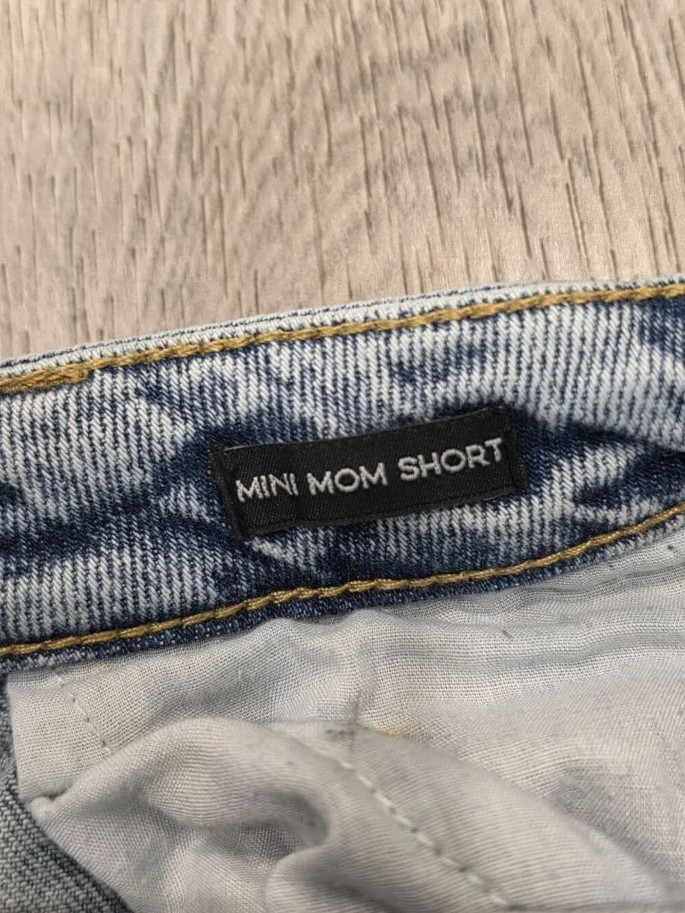 Justice Girls Size 10 Mini Mom Denim Shorts Distressed Cutoff Light Wash